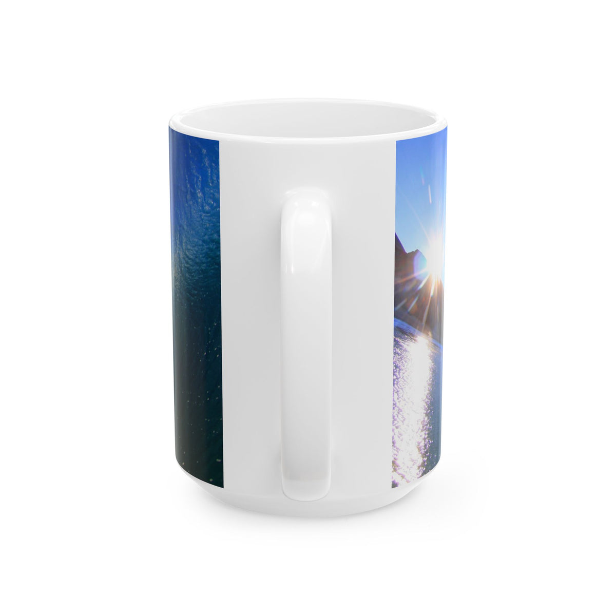 Sunburst Wave Ceramic Mug
