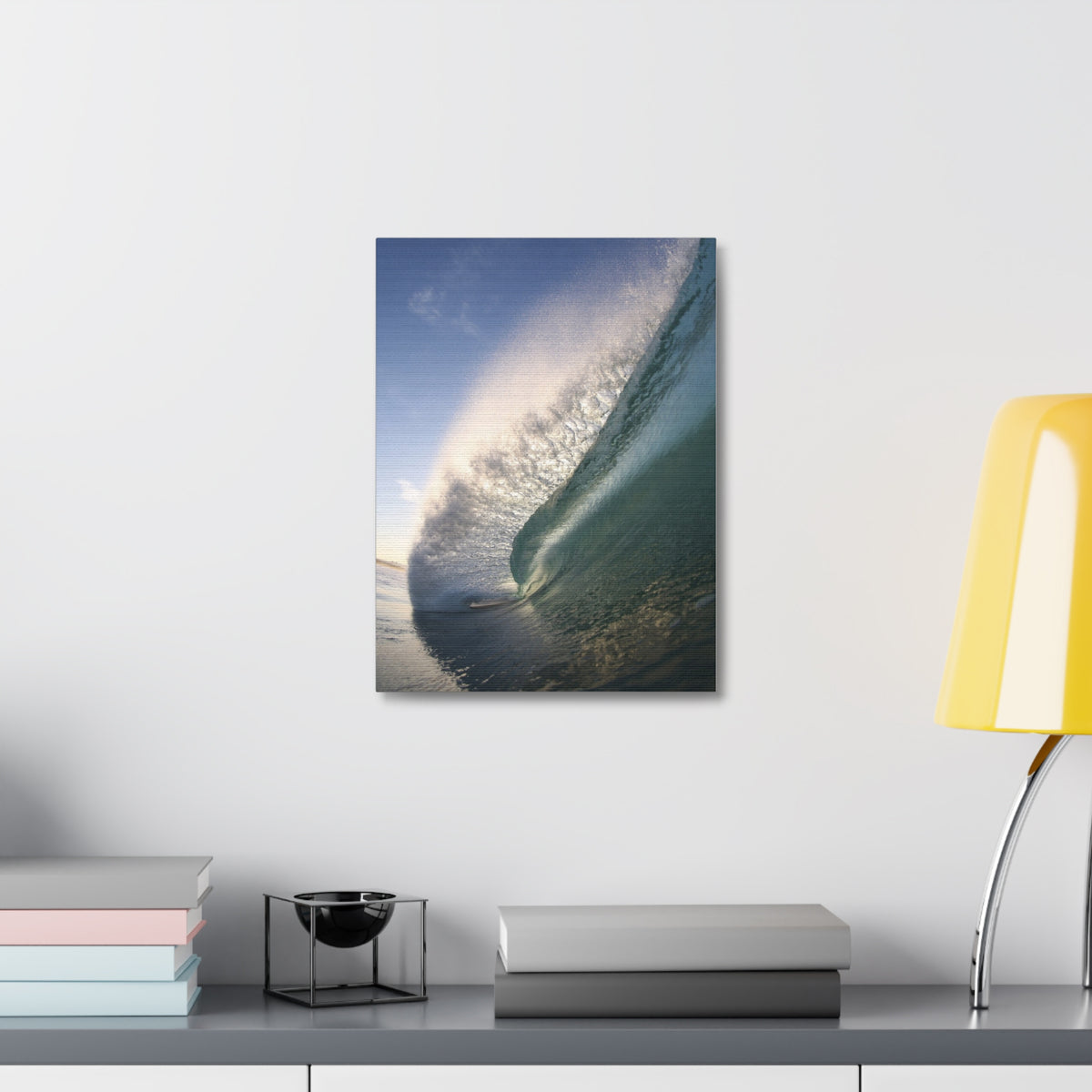 Blue Slope Stretched Canvas