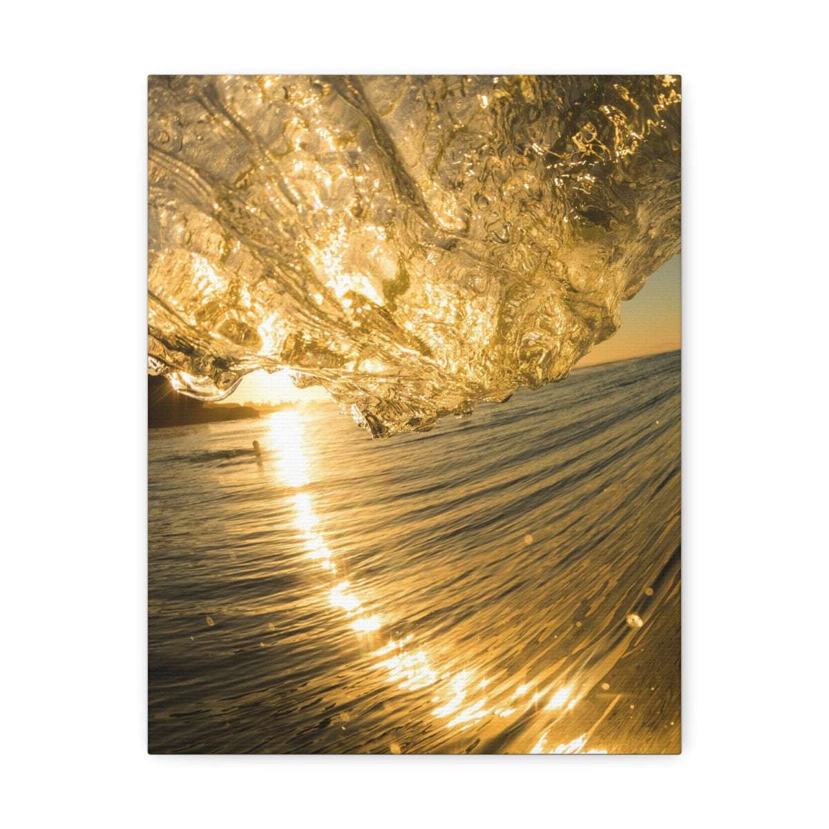 Liquid Gold Stretched Canvas
