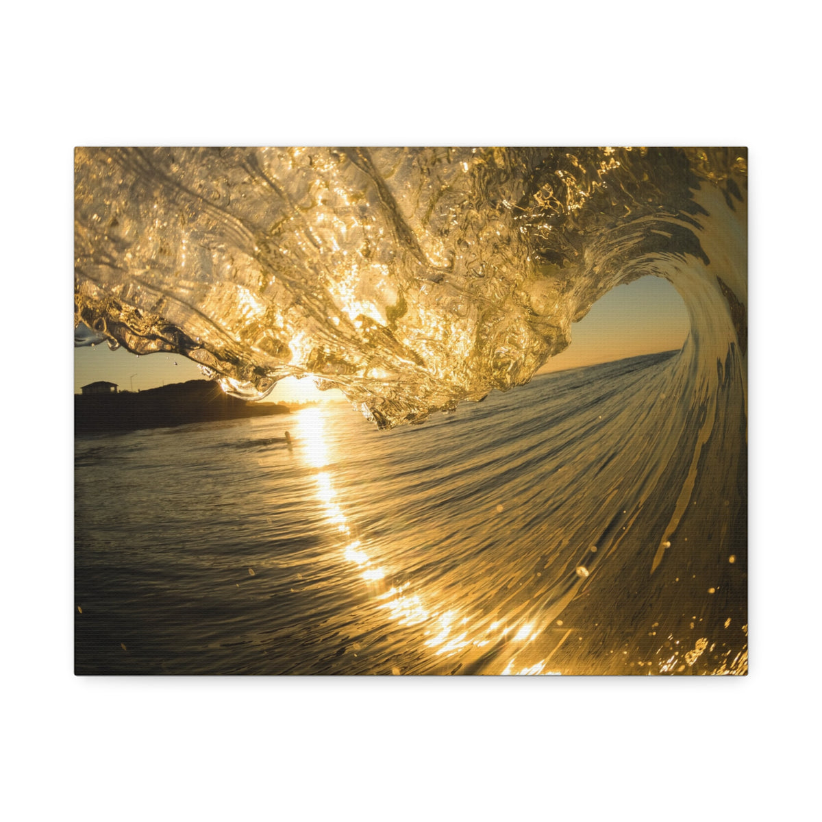 Liquid Gold Stretched Canvas