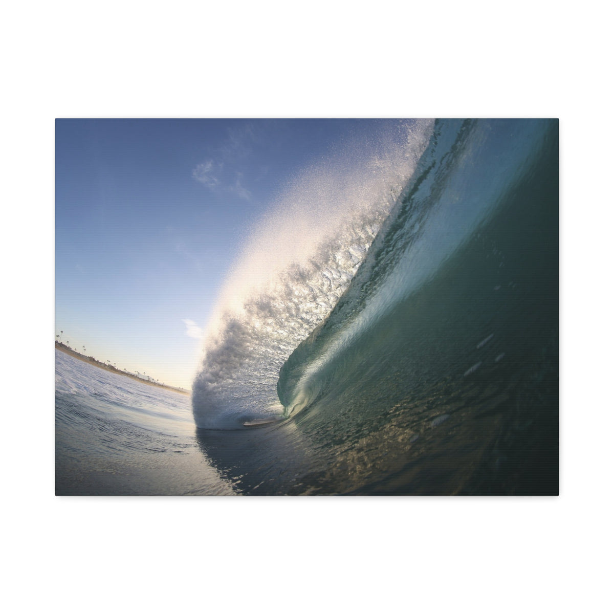 Blue Slope Stretched Canvas