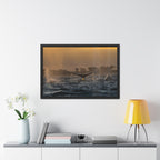 Whale Pair Framed Poster