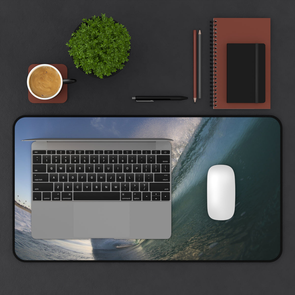 Blue Slope Desk Mat