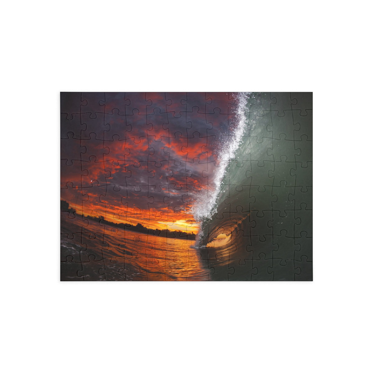 Burning Sky Barrel Jigsaw Puzzle