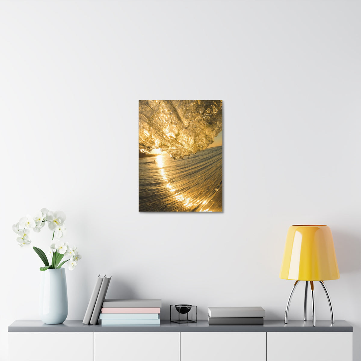 Liquid Gold Stretched Canvas