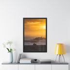 Golden Lighthouse Framed Poster