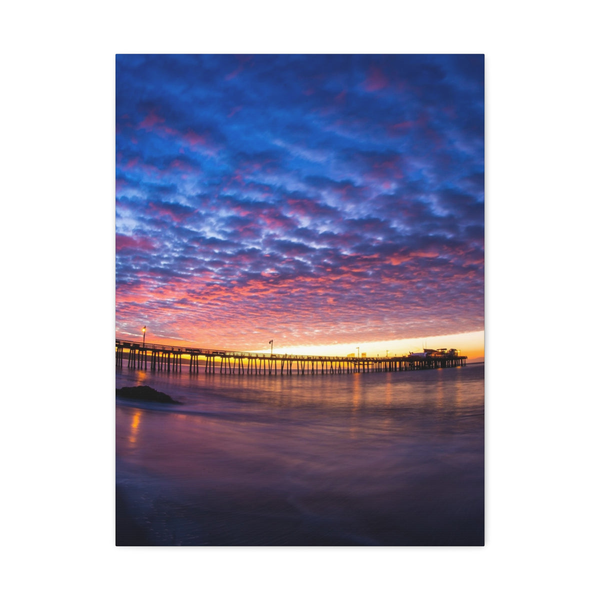 Pier Sky Stretched Canvas