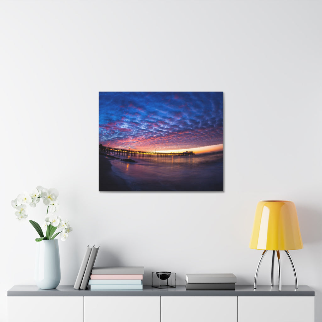 Pier Sky Stretched Canvas