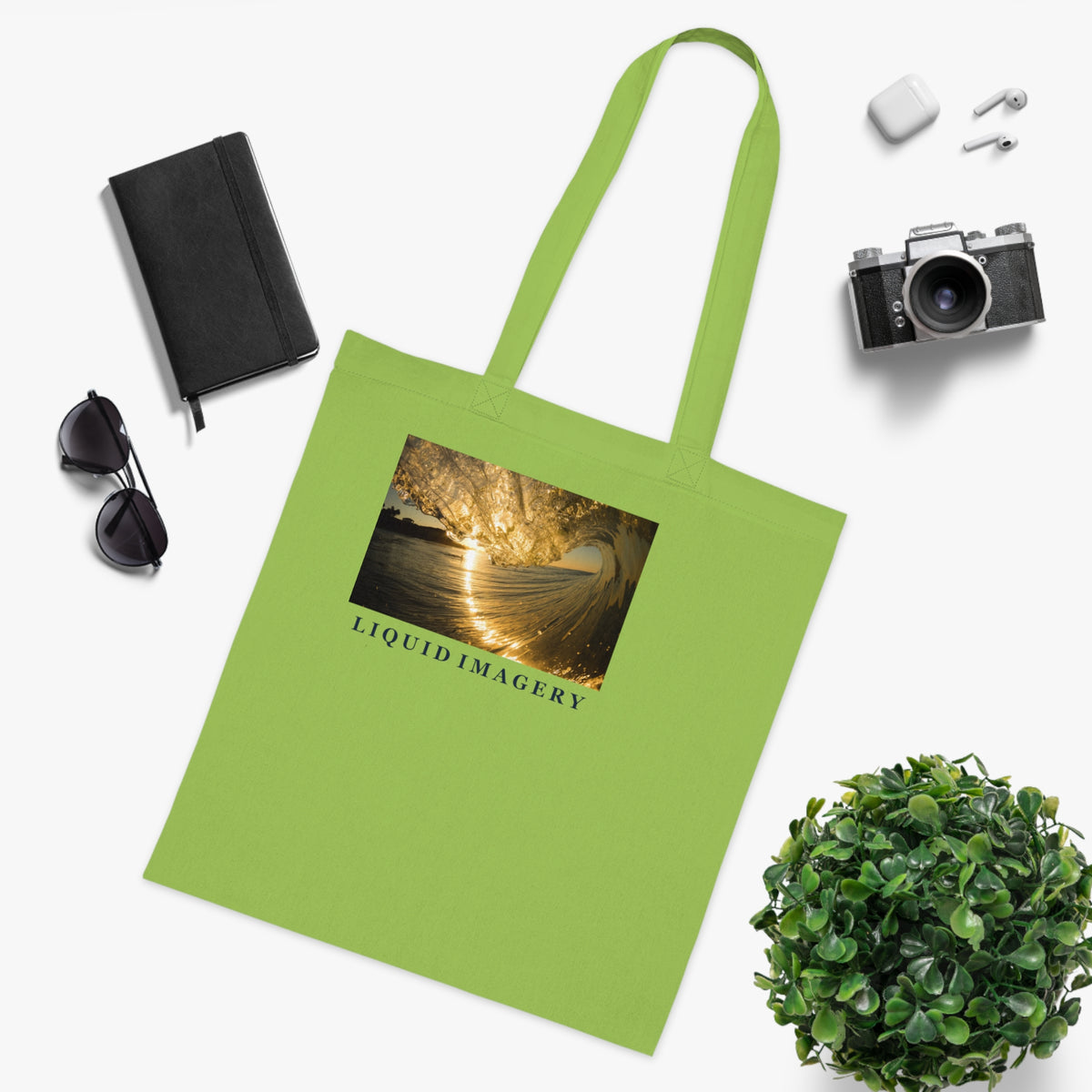 Liquid Gold Cotton Tote Bag