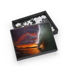 Burning Sky Barrel Jigsaw Puzzle