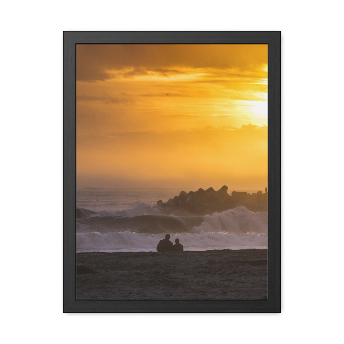 Golden Lighthouse Framed Poster