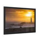 Golden Lighthouse Framed Poster