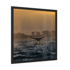 Whale Pair Framed Poster