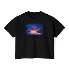 Sky Mirror Women's Comfort Colors Boxy Tee