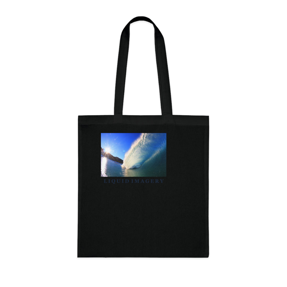 Sunburst Wave Cotton Tote Bag
