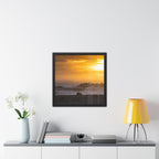 Golden Lighthouse Framed Poster