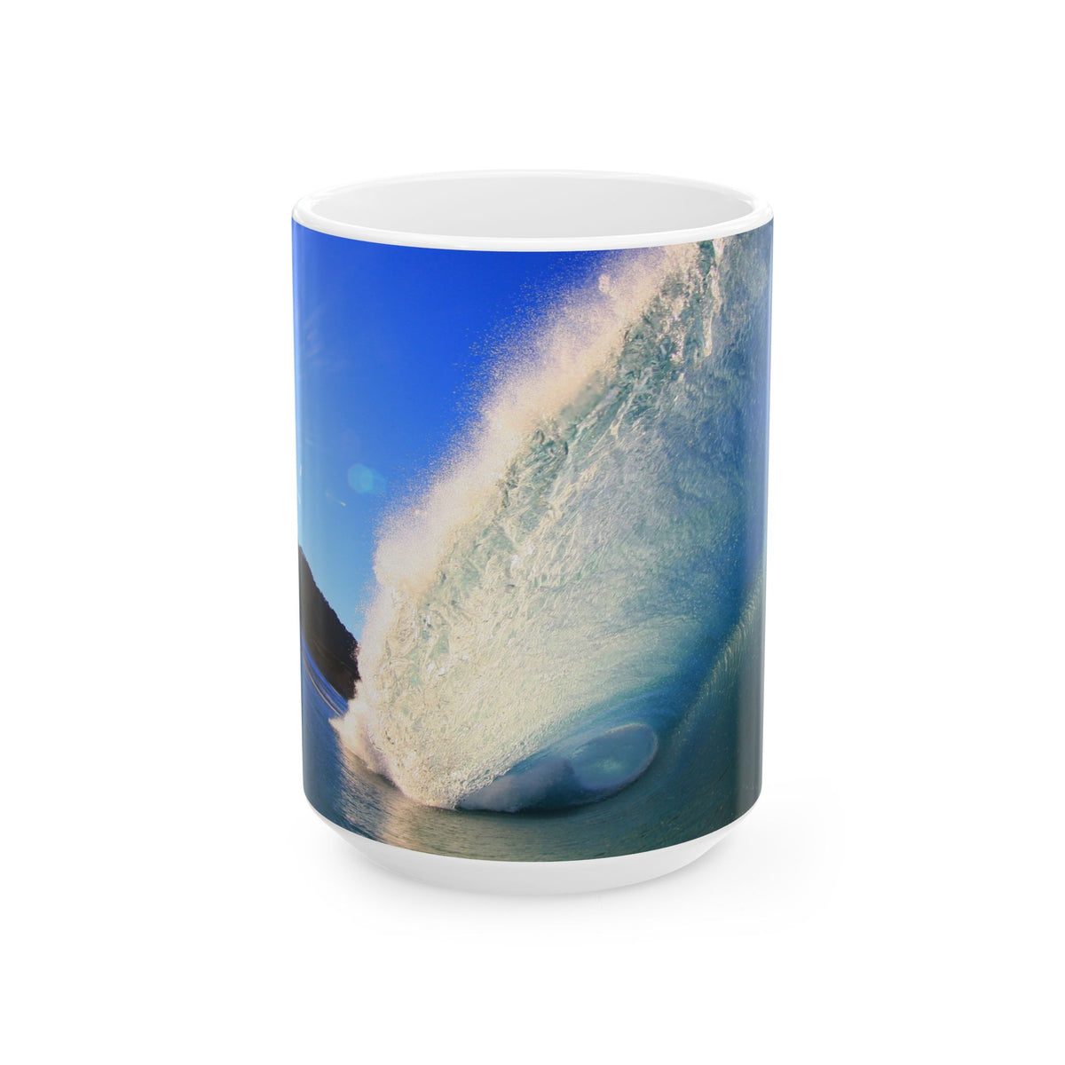 Sunburst Wave Ceramic Mug