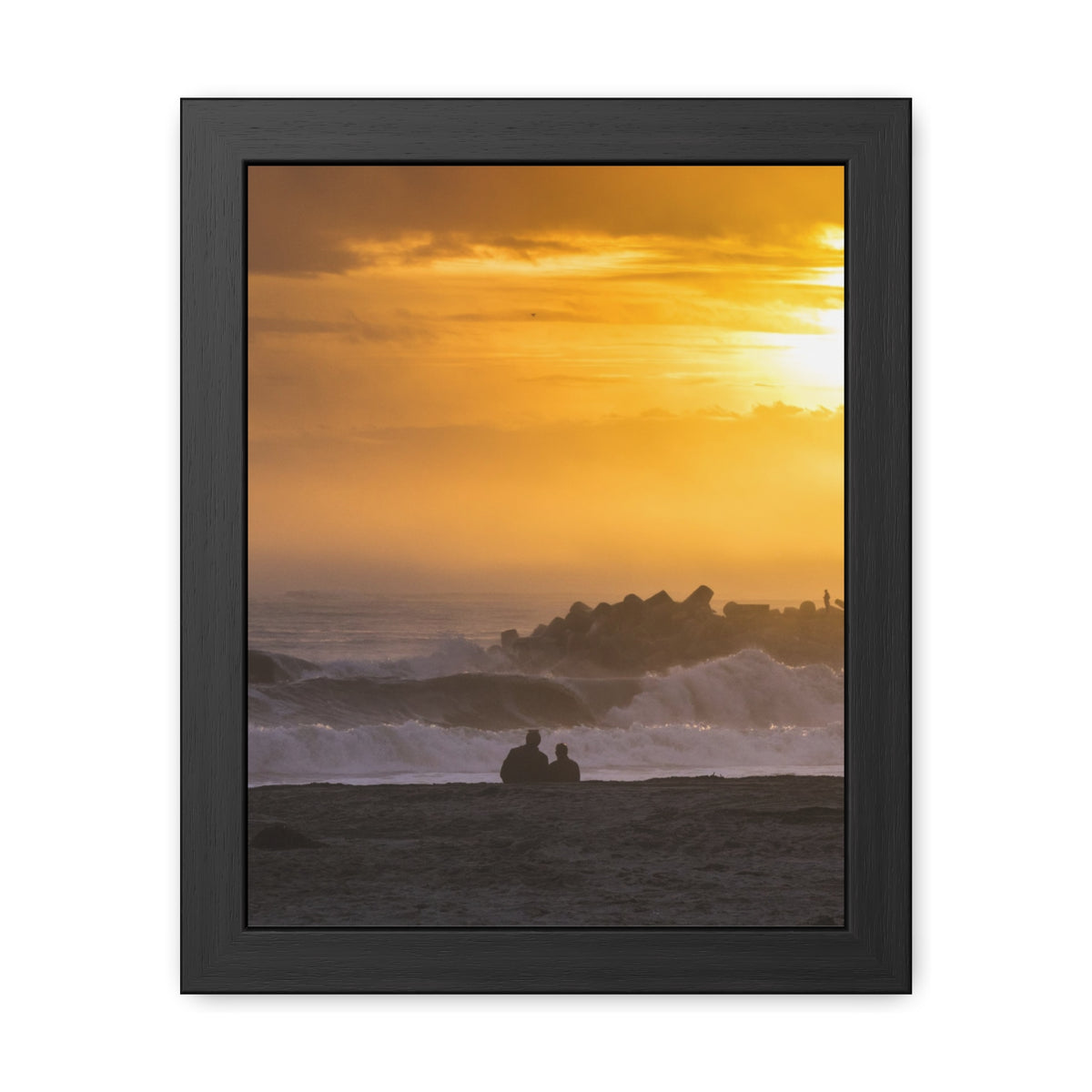 Golden Lighthouse Framed Poster