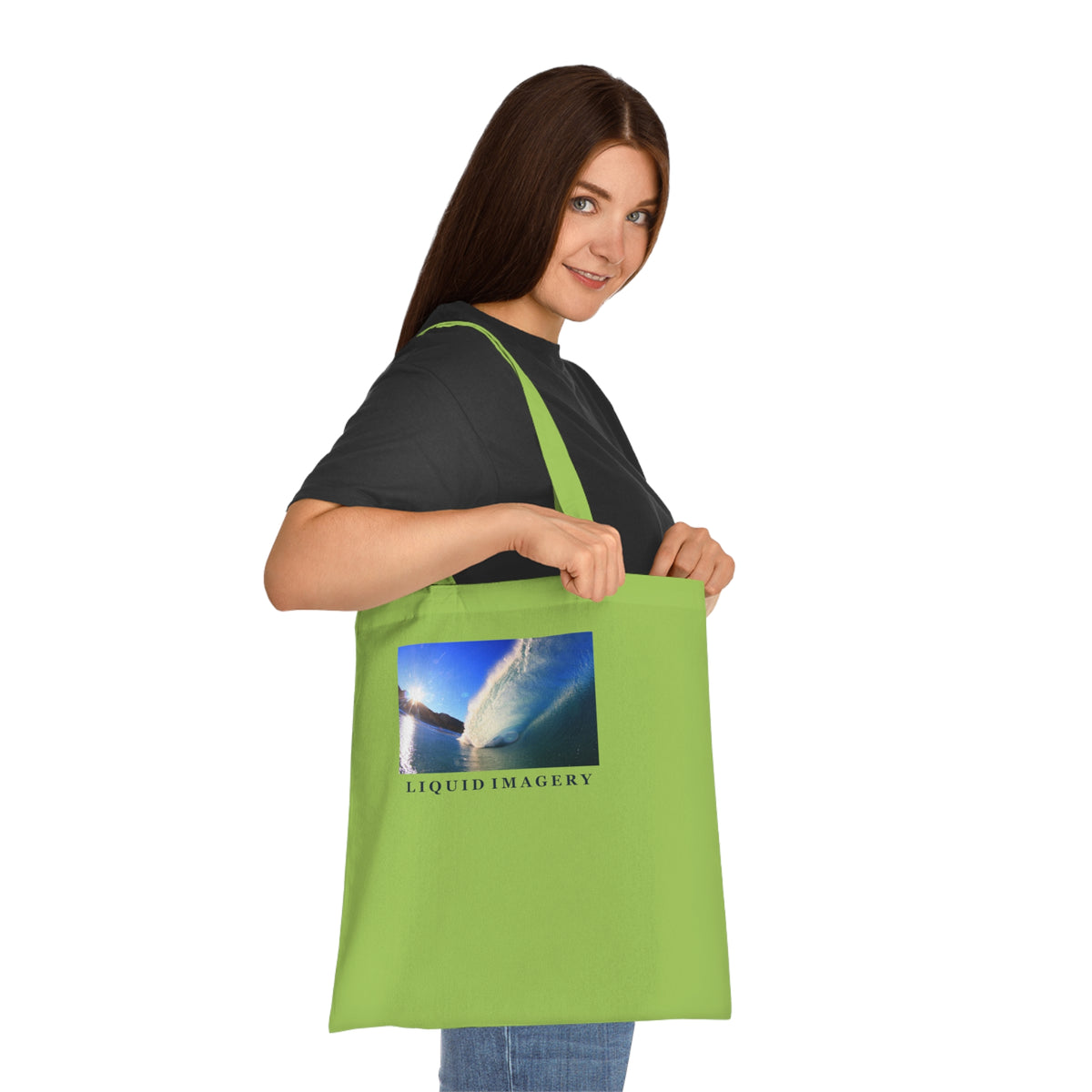 Sunburst Wave Cotton Tote Bag