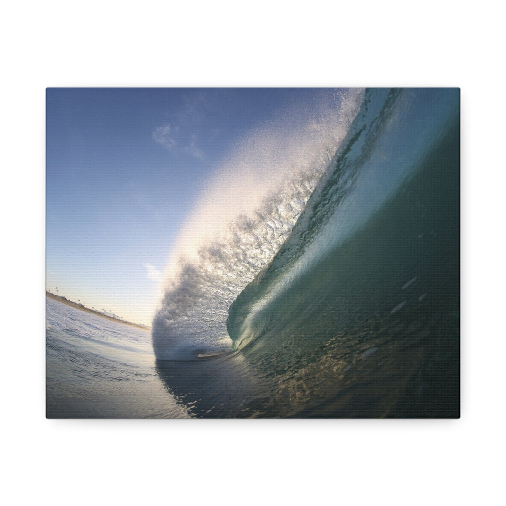 Blue Slope Stretched Canvas