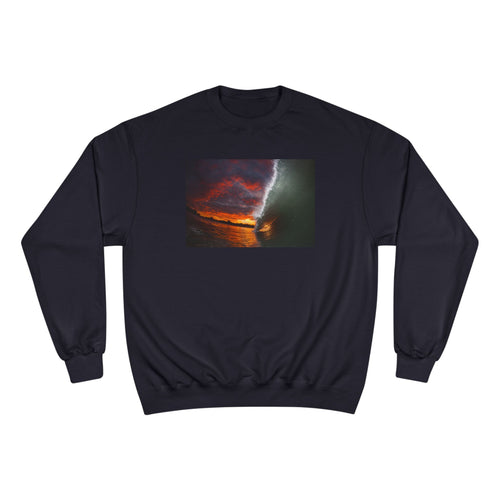 Burning Sky Barrel Champion Sweatshirt