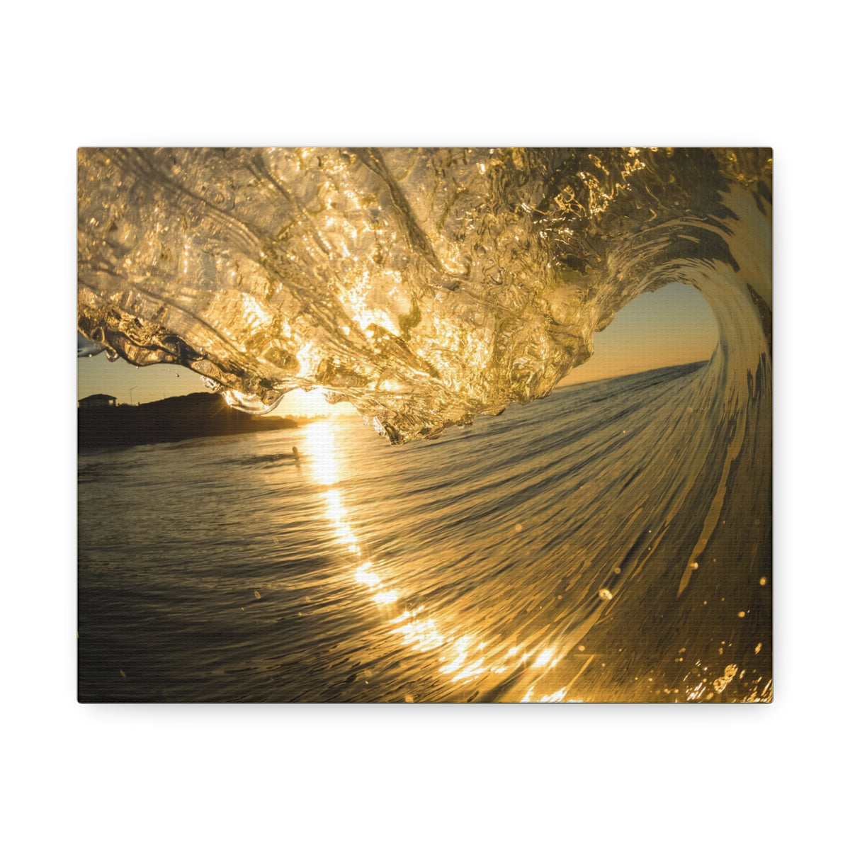 Liquid Gold Stretched Canvas
