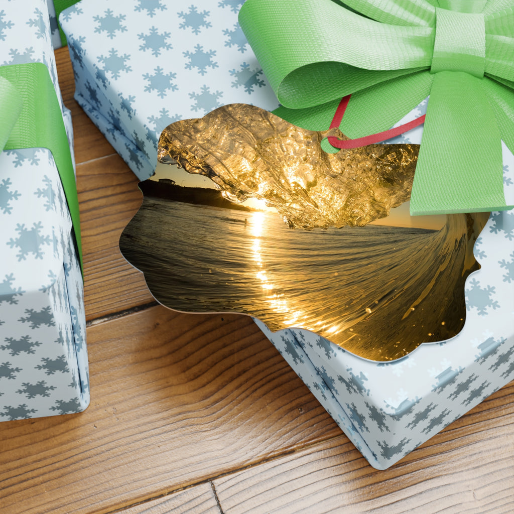 Liquid Gold Aluminum Ornament