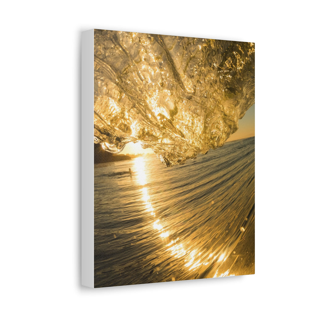 Liquid Gold Stretched Canvas