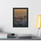 Whale Pair Framed Poster
