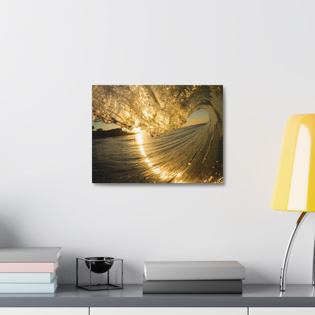 Liquid Gold Stretched Canvas