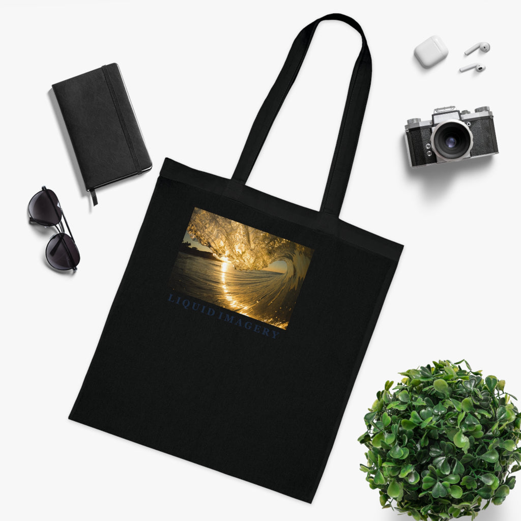 Liquid Gold Cotton Tote Bag