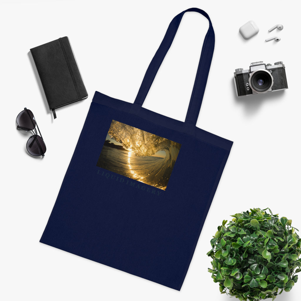 Liquid Gold Cotton Tote Bag