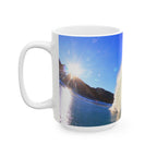 Sunburst Wave Ceramic Mug