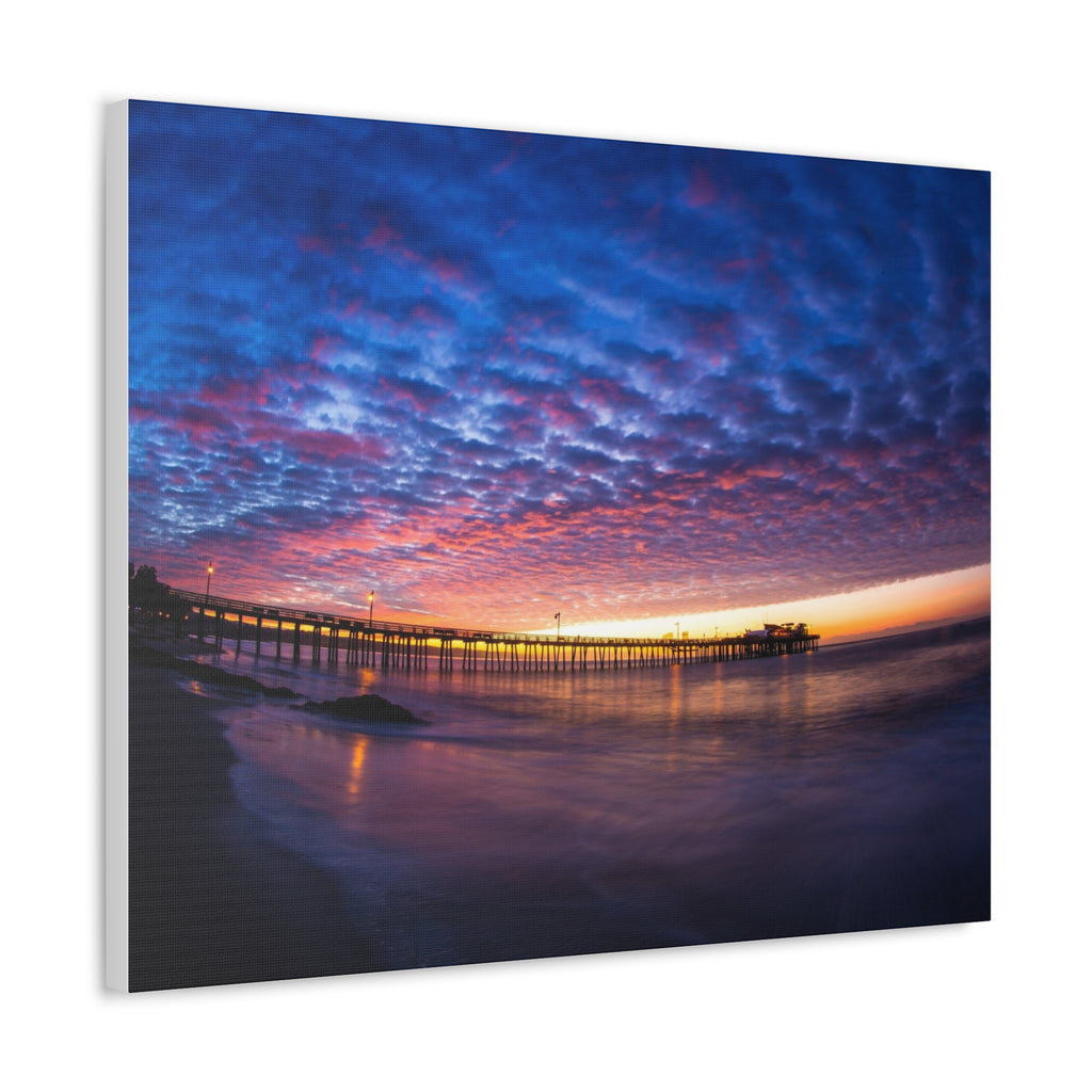 Pier Sky Stretched Canvas