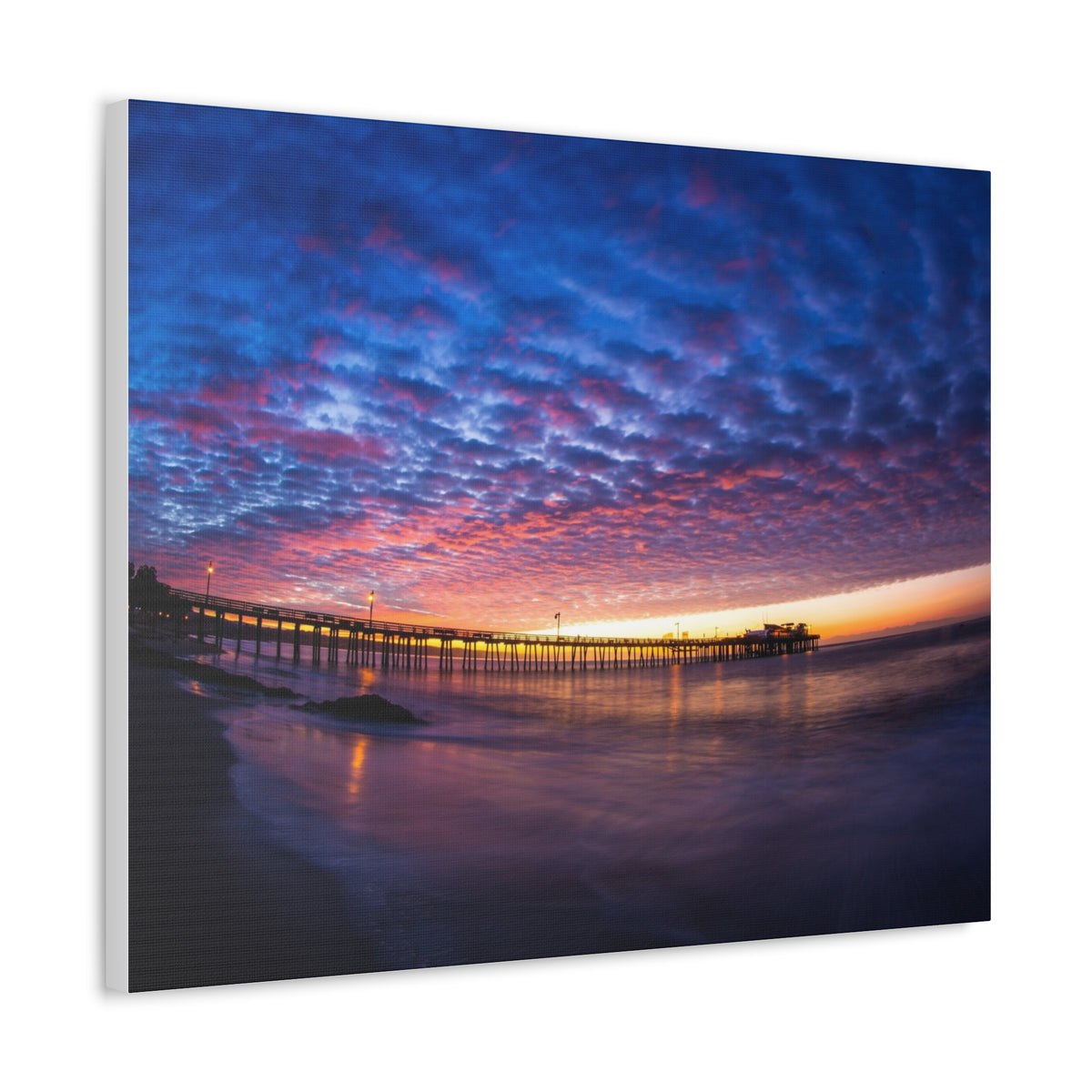 Pier Sky Stretched Canvas