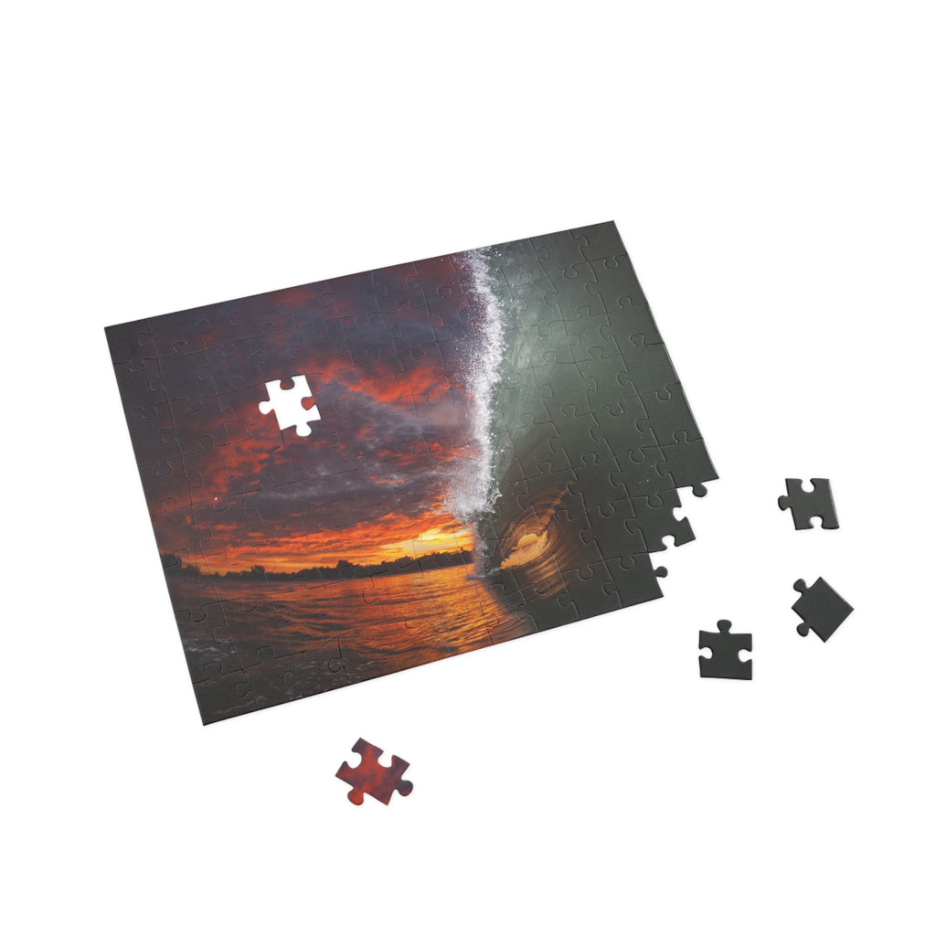 Burning Sky Barrel Jigsaw Puzzle