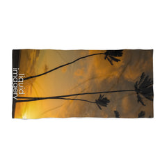Palm Fire Beach Towel