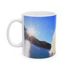 Sunburst Wave Ceramic Mug