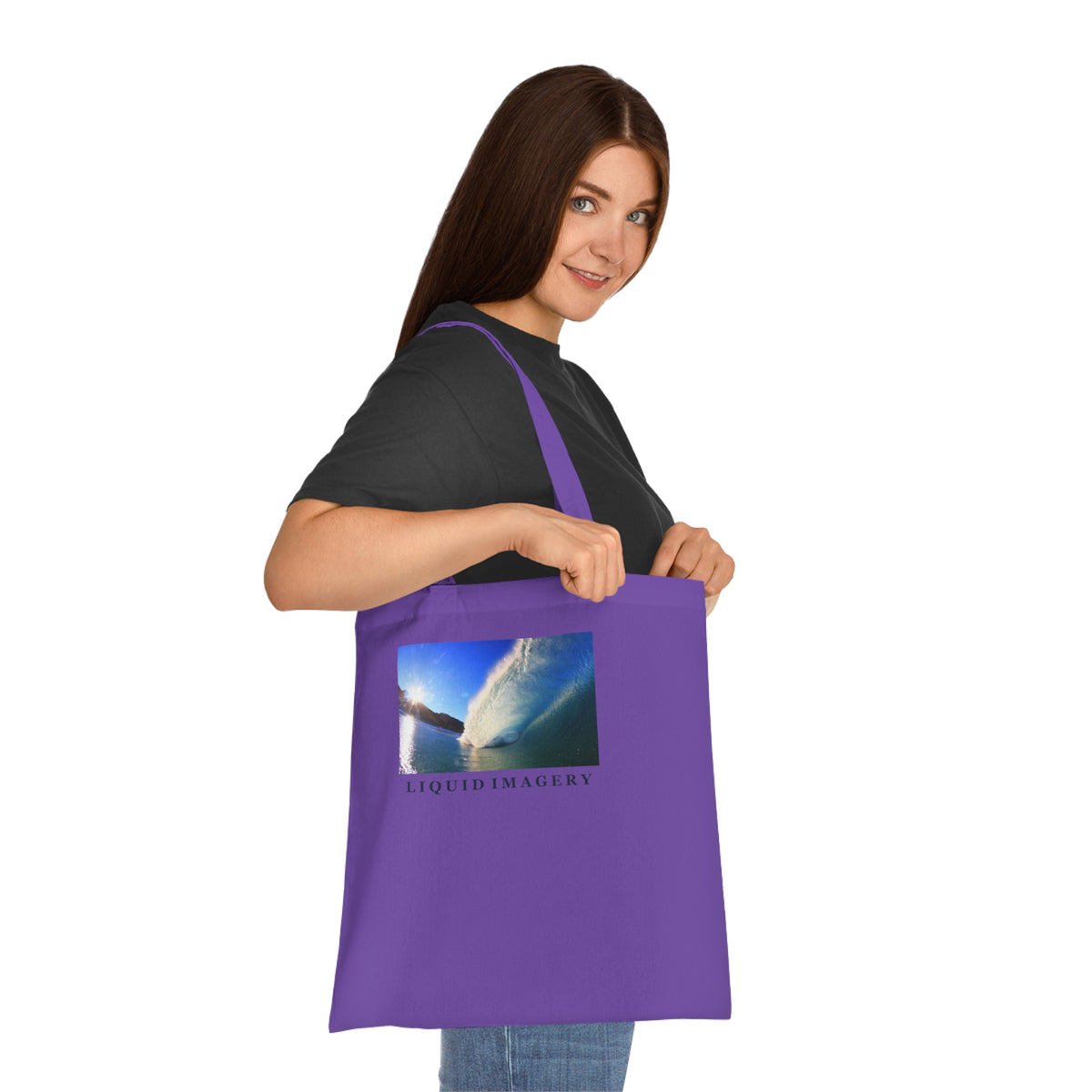 Sunburst Wave Cotton Tote Bag