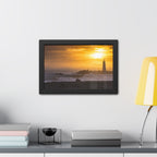 Golden Lighthouse Framed Poster