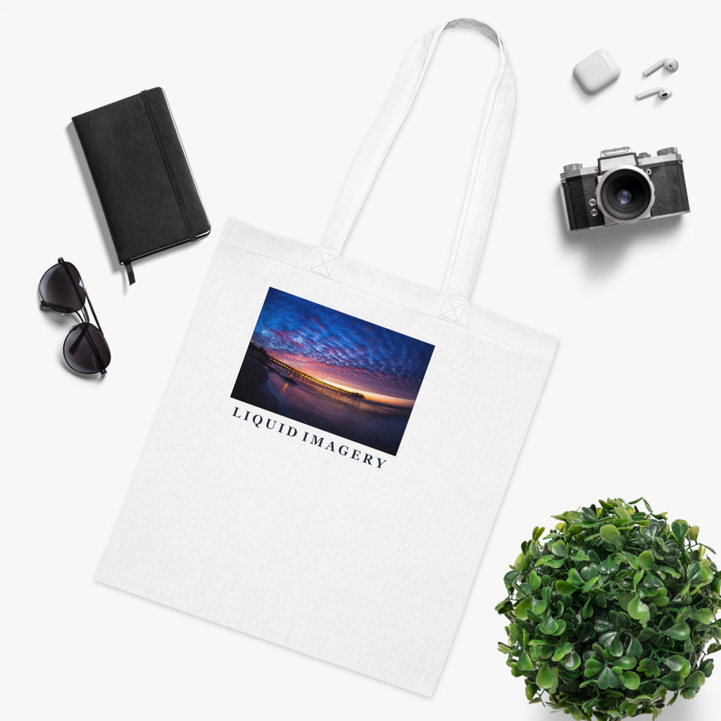 Pier Sky Cotton Tote Bag
