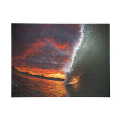 Burning Sky Barrel Jigsaw Puzzle