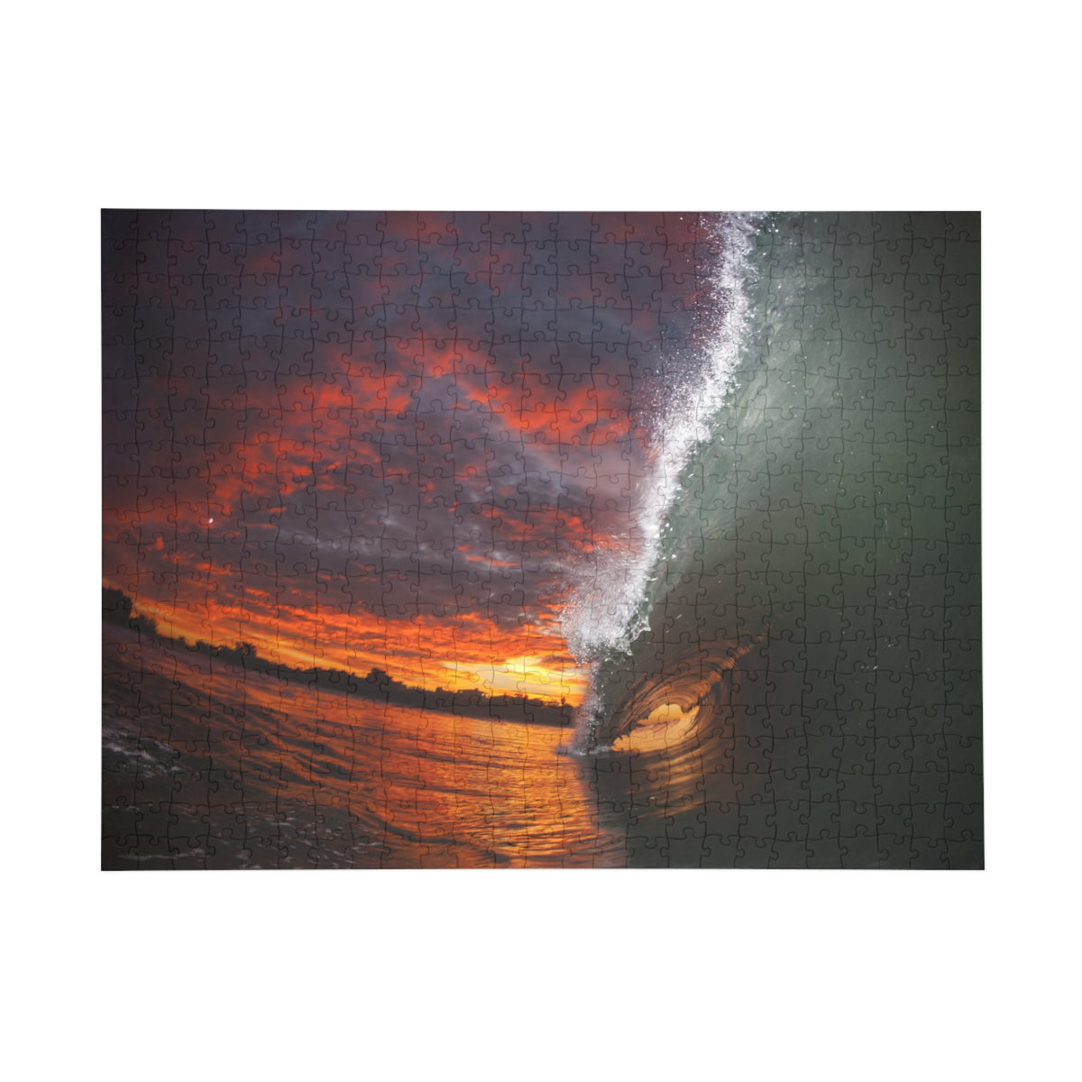 Burning Sky Barrel Jigsaw Puzzle