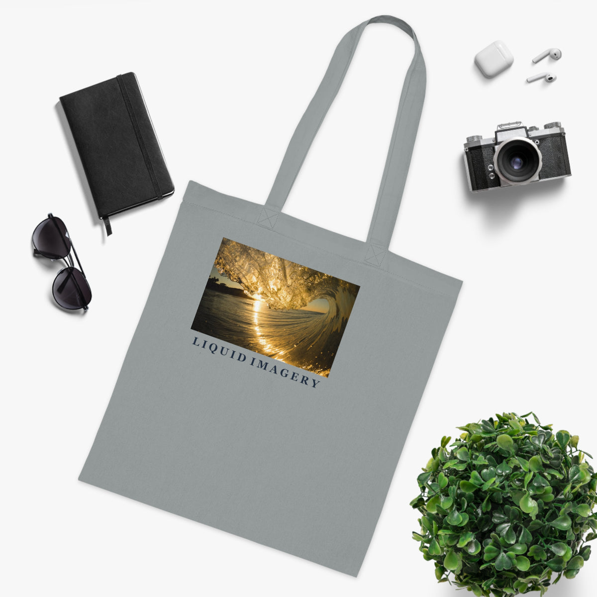 Liquid Gold Cotton Tote Bag