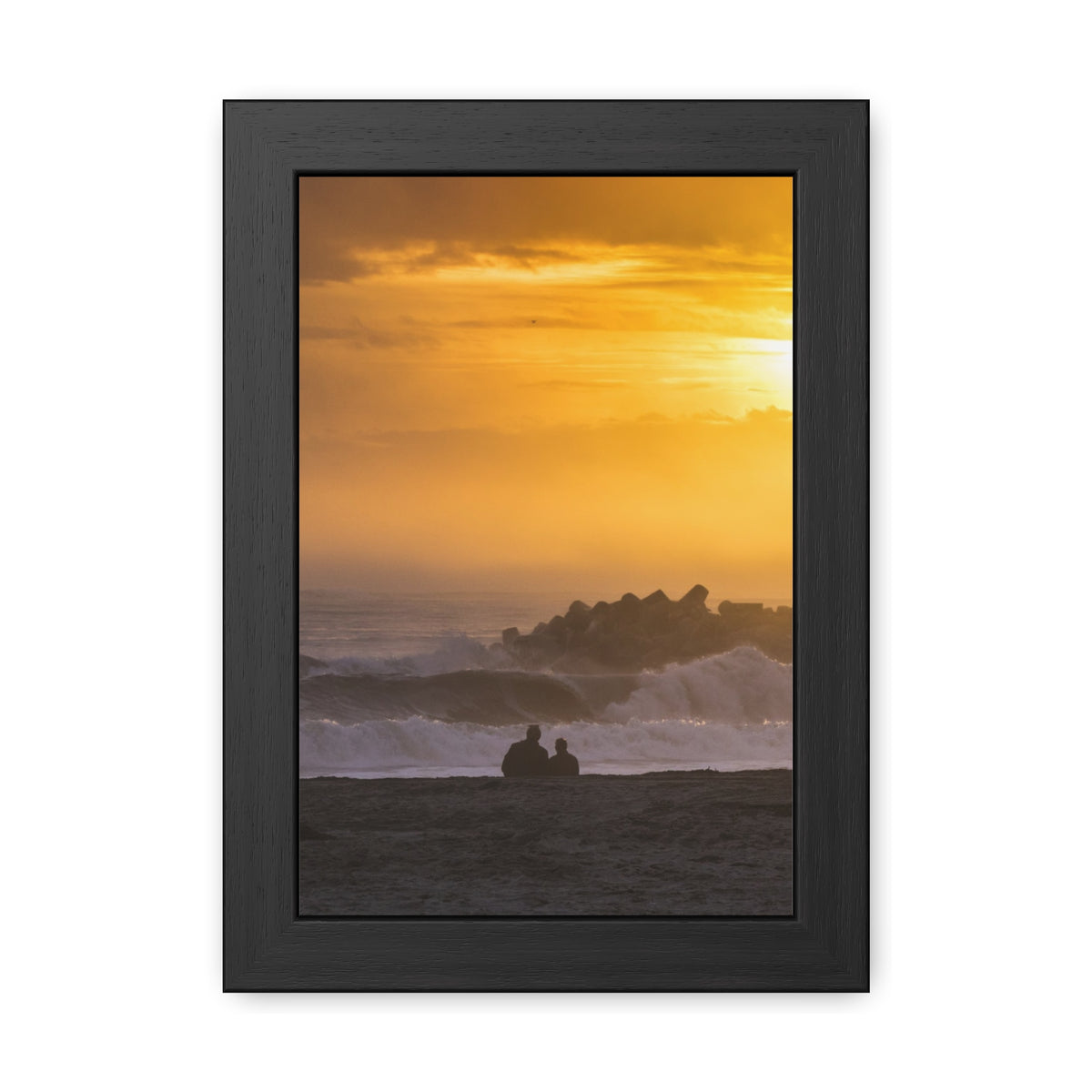 Golden Lighthouse Framed Poster