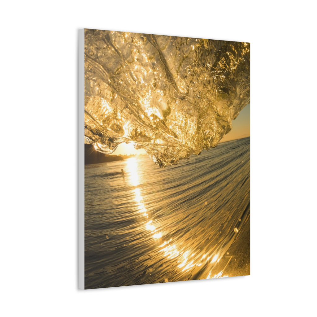 Liquid Gold Stretched Canvas