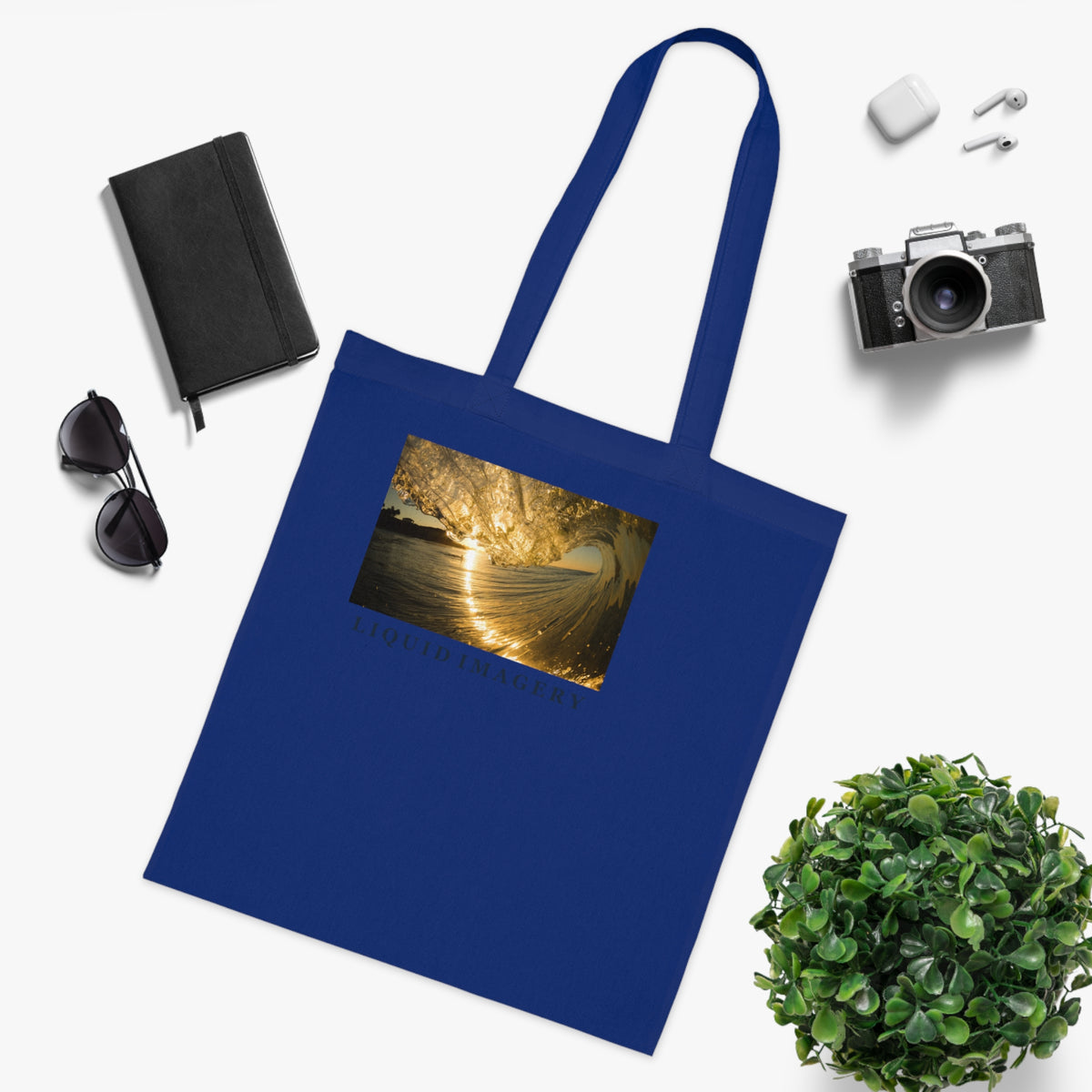 Liquid Gold Cotton Tote Bag