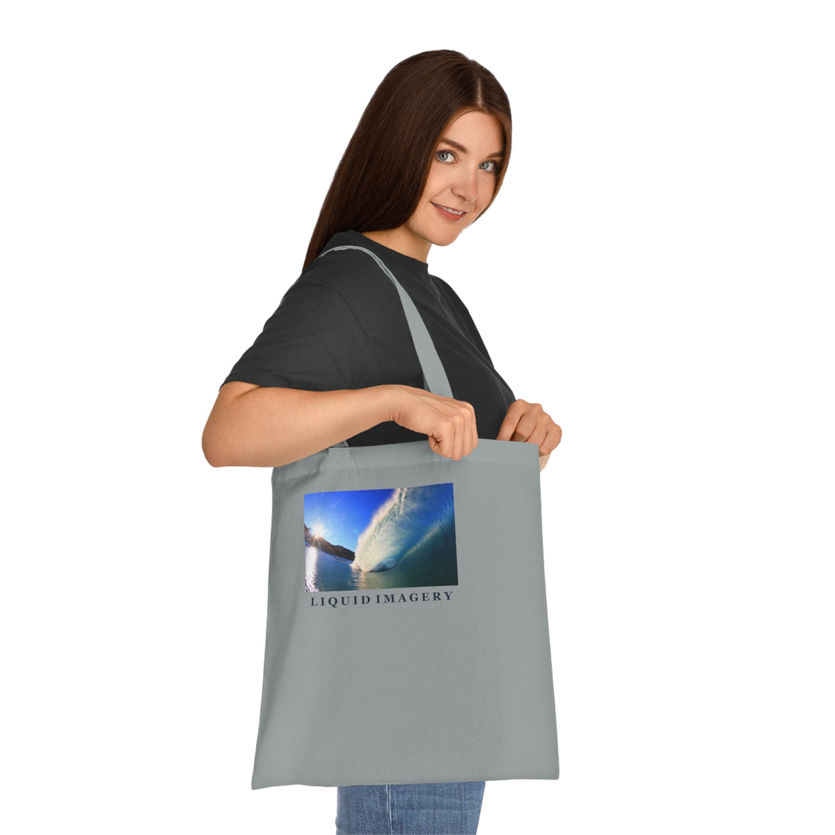 Sunburst Wave Cotton Tote Bag