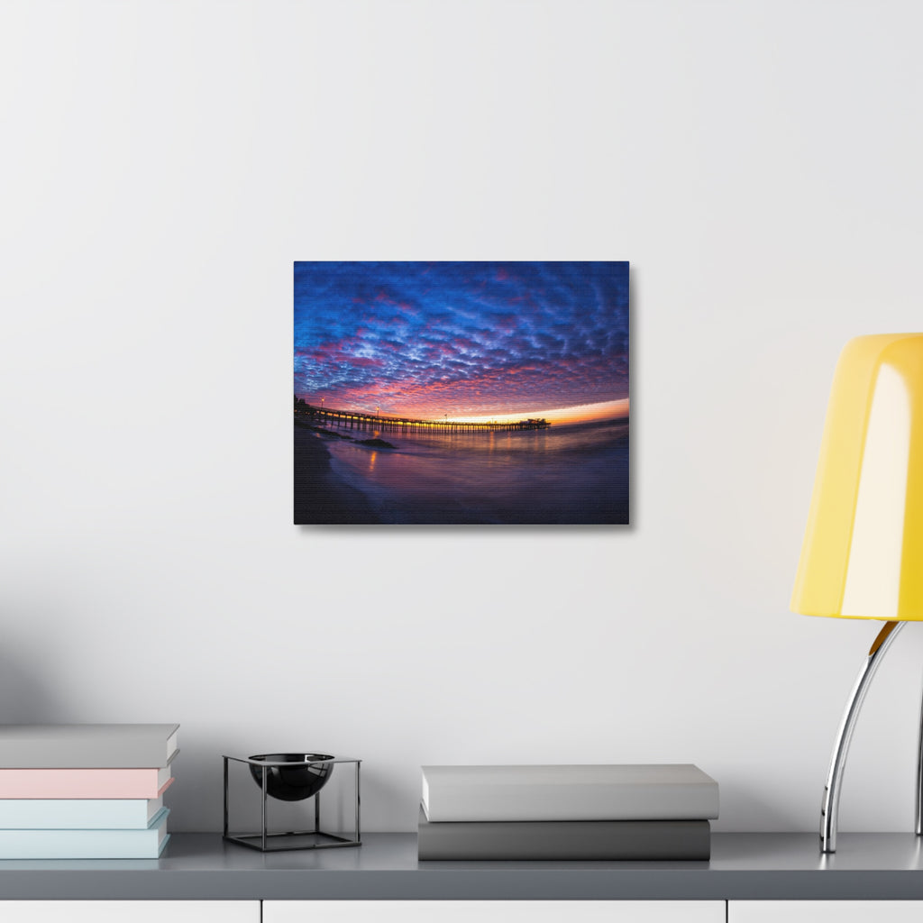 Pier Sky Stretched Canvas