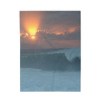 Sun Over The Swell Velveteen Plush Throw Blanket